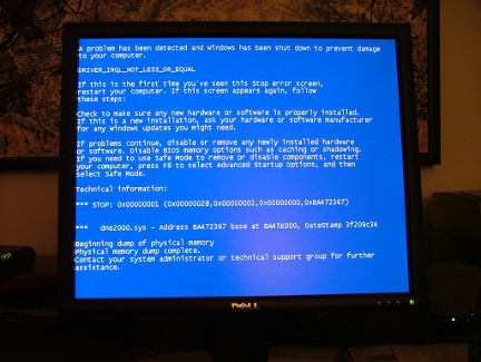 Windows Blue Screen of Death