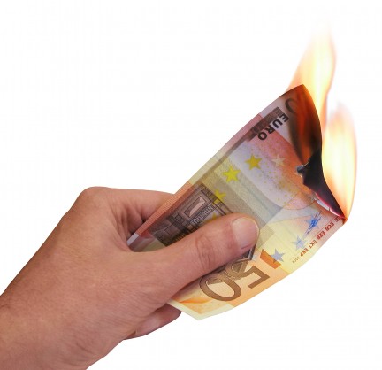 burning money