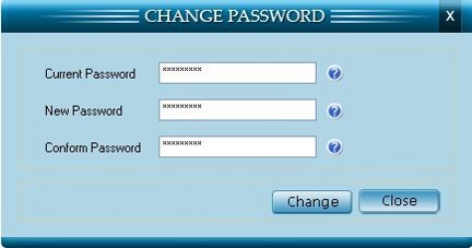 Change password window