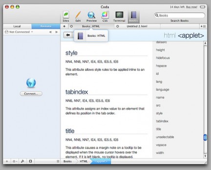 mac html editor builtin