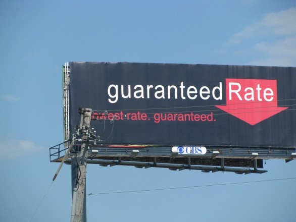 Billboard saying Guaranteed Rate