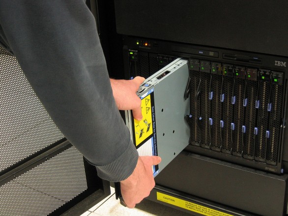 IBM blade server rack