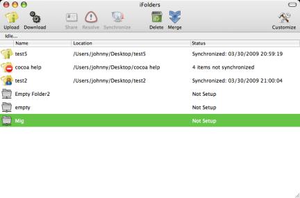 iFolder running on Mac OS X