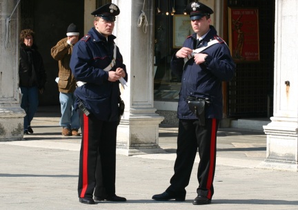 Italian Police standing