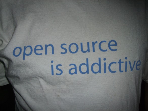 Shirt with Open Source Is Addictive