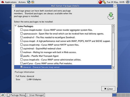 Postfix and Dovecot install