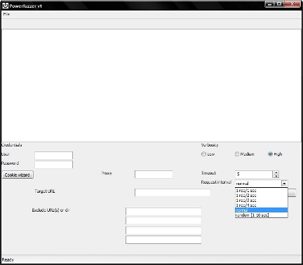 Powerfuzzer v1 main window