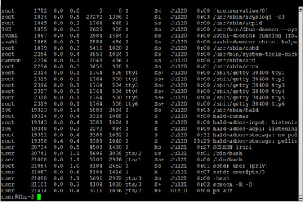 ps command in Debian