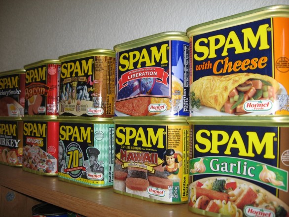 Cans of SPAM