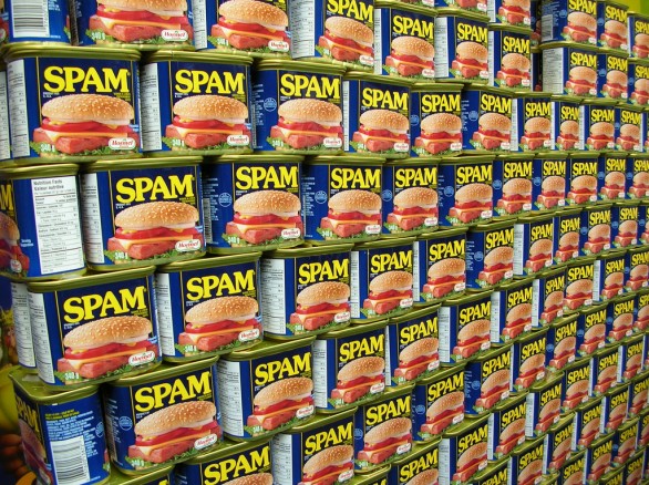 Wall of real spam