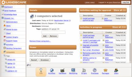 Ubuntu Landscape screenshot