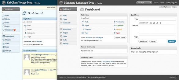 Wordpress screenshots